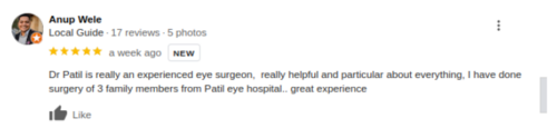 Patient Testimonials | Patil Eye Hospital | Bhosari, Pune